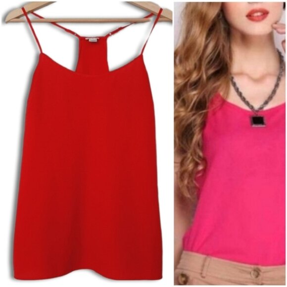 J. CREW Light Silky Camisole Tank Top Hot Pink Sz 6 - Picture 1 of 16